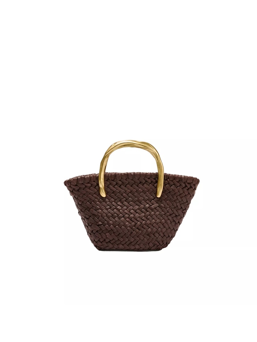 MINI BUCKET BAG WITH METAL HANDLE DETAIL